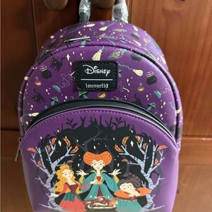 Loungefly Disney Hocus Pocus Purple Mini Backpack